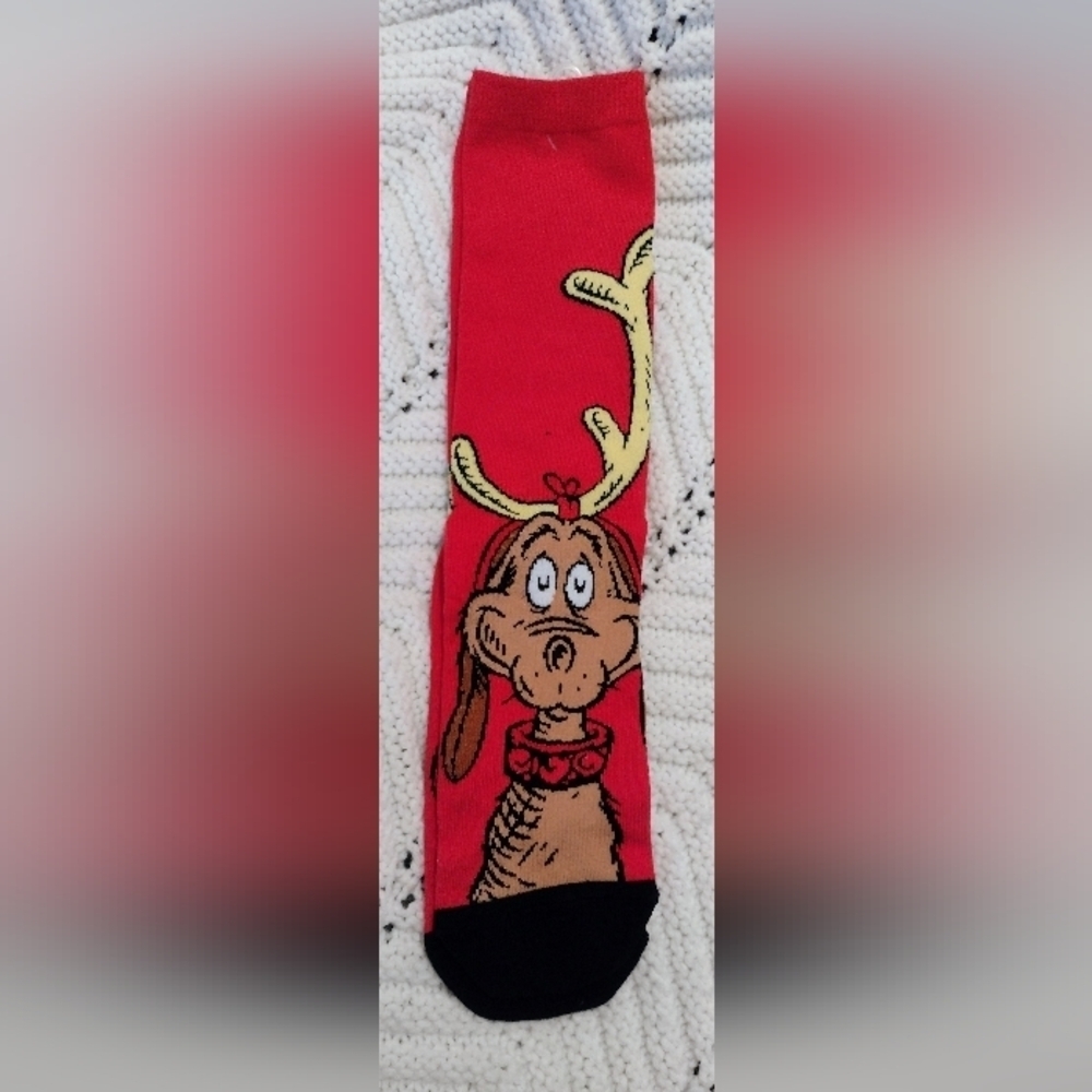 Max Merry Grinchmas Socks One Size Dr  Seuss New Without Tags.